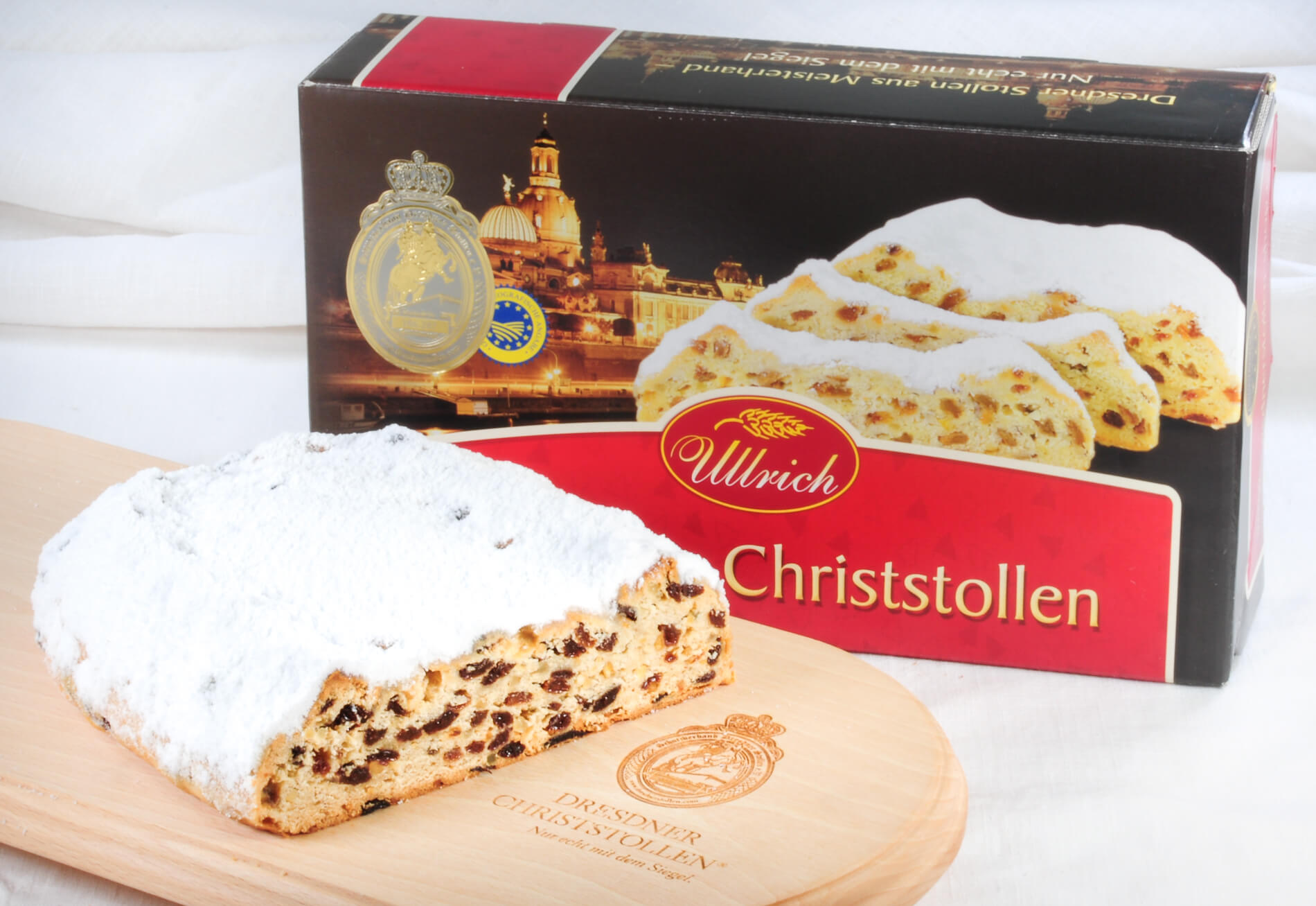 Dresdner Stollen 2kg (Dresden bei Nacht)